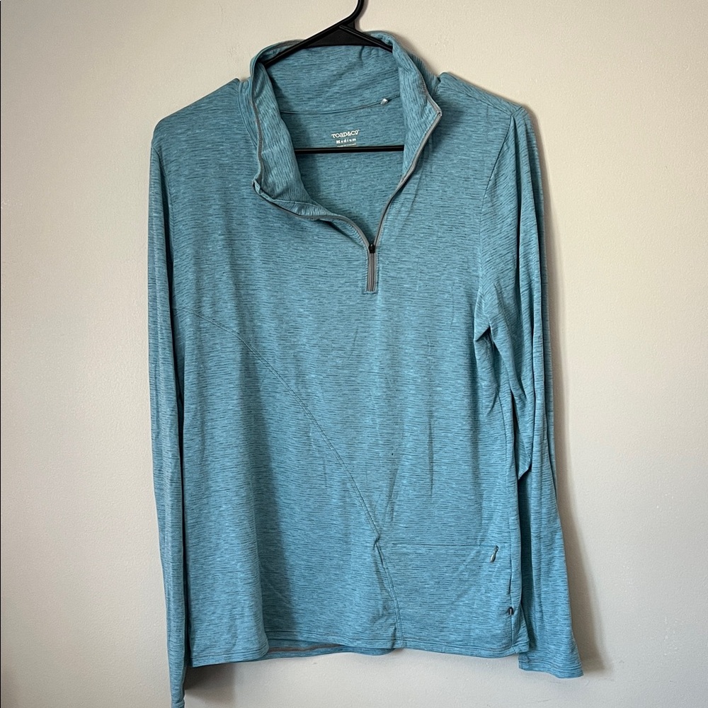 Toad&Co Blue Quarter-Zip Pullover